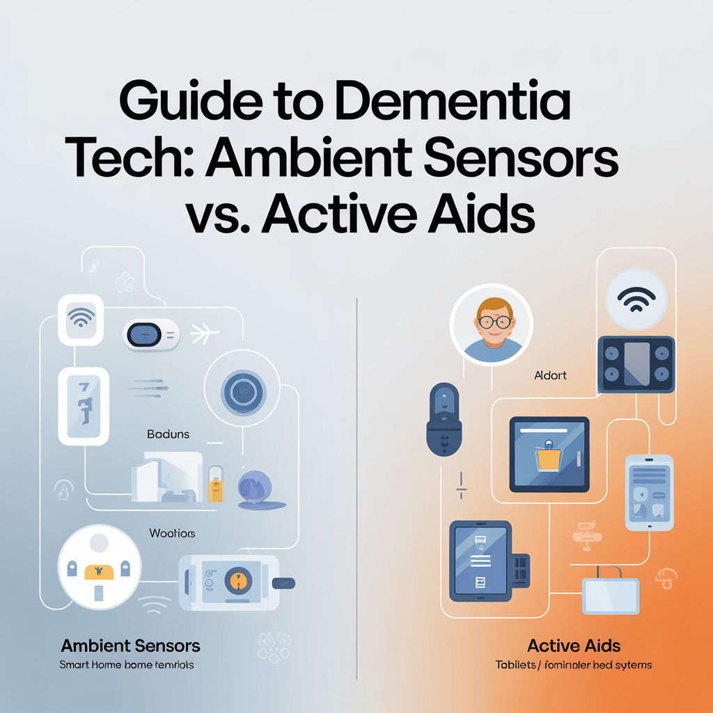 Guide to Dementia Tech: Ambient Sensors vs. Active Aids